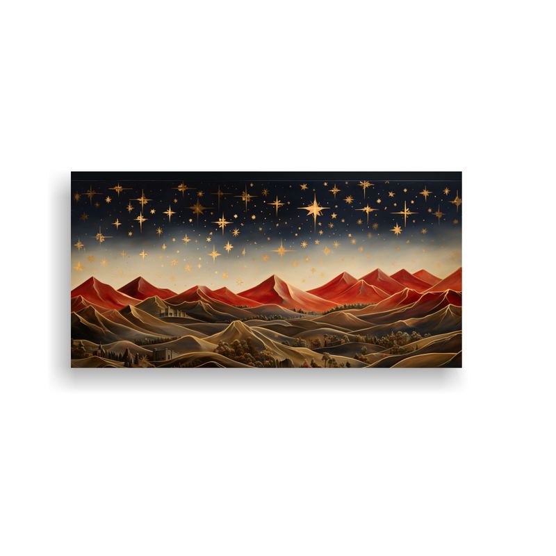 GENERICO - Lienzo De Tela Imagen Minimalismo Paisaje 100x50 Cm