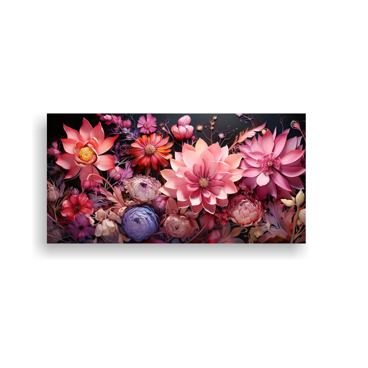 GENERICO - Cuadro Imagen Temática De Sobres Rosados 80x40 Cm