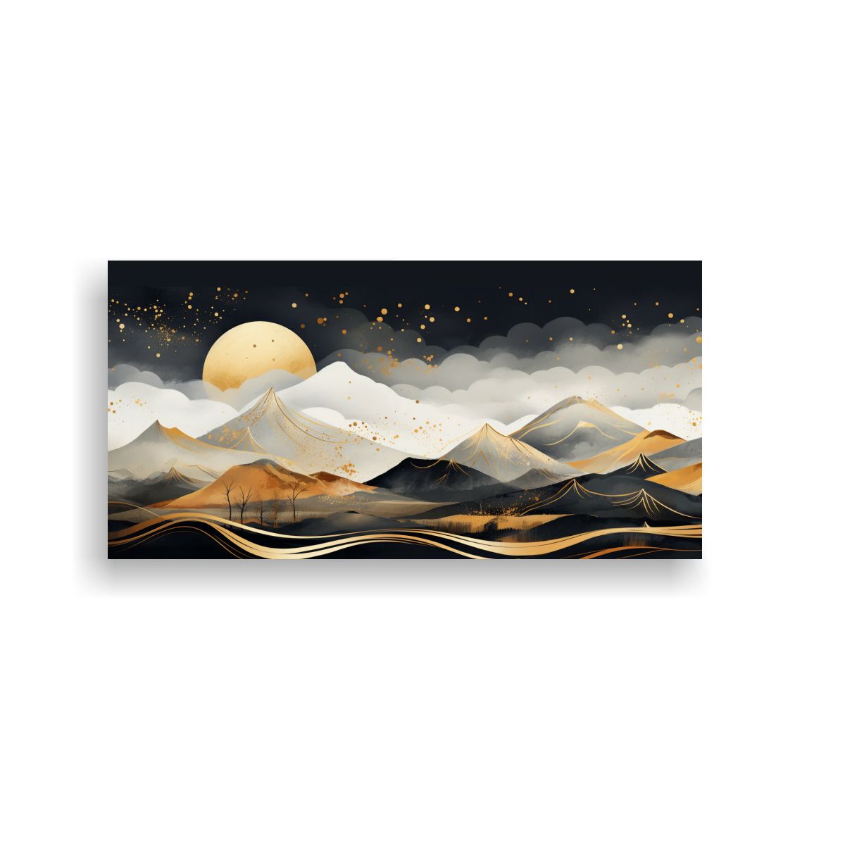 GENERICO - Tela En Bastidor Imagen Estética Paisaje De 100x50 Cm