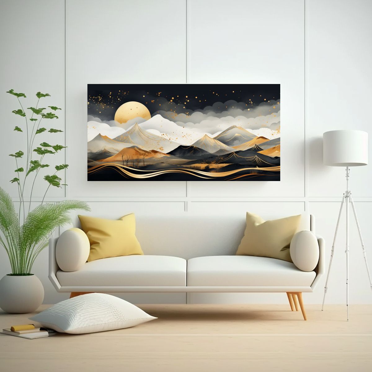 GENERICO - Tela En Bastidor Imagen Estética Paisaje De 100x50 Cm