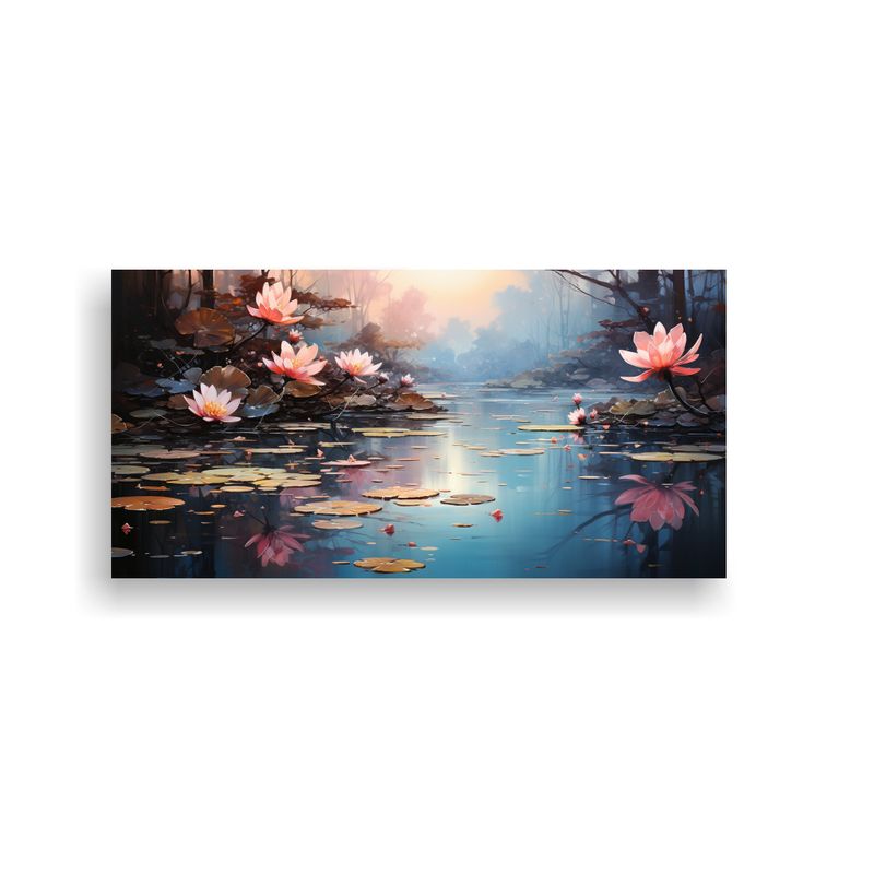 GENERICO - Pintura Decorativa De Escena Etérea En Rosa 80x40 Cm