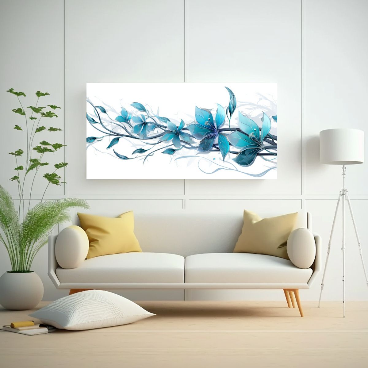 GENERICO - Cuadro Decorativo Estilo Medio Pincel Luminosidad 80x40 Cm