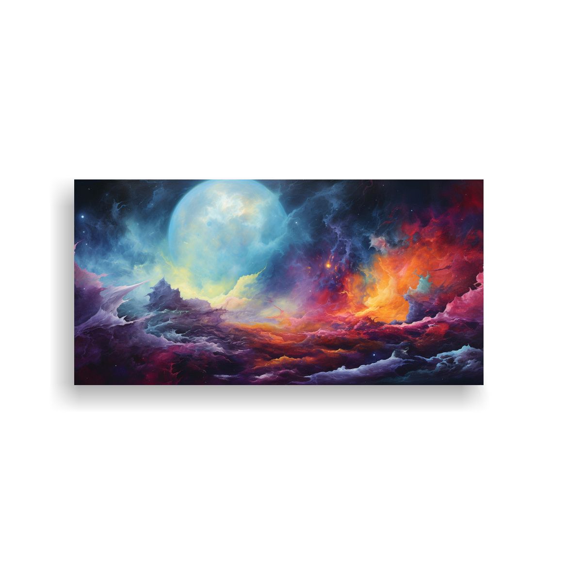 GENERICO - Cuadro Abstracto De Armonía De Colores 80x40 Cm