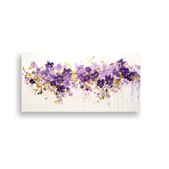 GENERICO - Cuadro Acuarela Luminosa En Blanco Arte Pintura 60x30 Cm