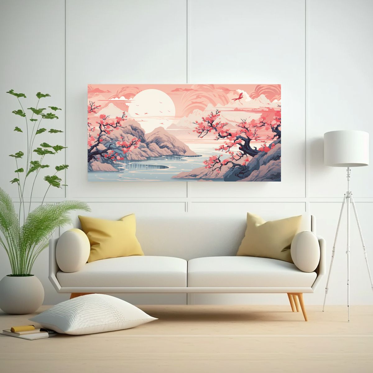 GENERICO - Arte Bastidor Madera Reinterpretación Abstracta 100x50 Cm