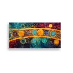 GENERICO - Decoración De Arte En Tela Sublimada Alegre Con 100x50 Cm