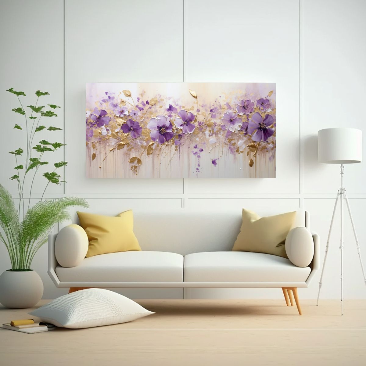 GENERICO - Pintura En Lienzo Vida Estampada En Tela 60x30 Cm