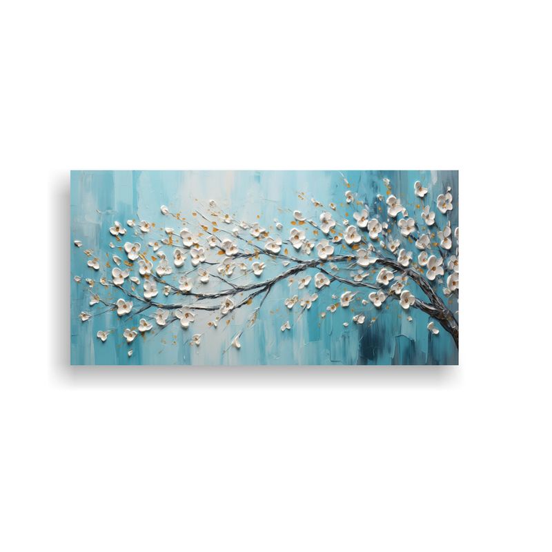 GENERICO - Pintura En Lienzo Moderna De Fantasía De Flores 100x50 Cm