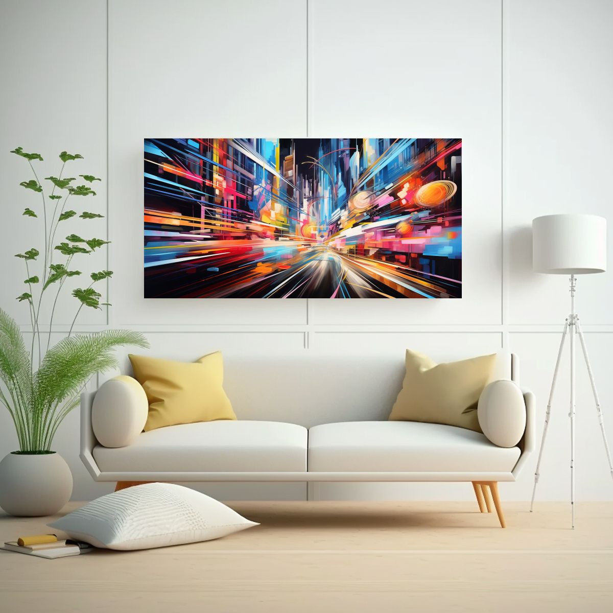 GENERICO - Cuadros Decorativos Con Patrones Abstractos Y 100x50 Cm