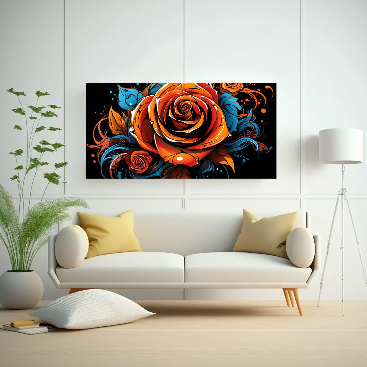 GENERICO - Pintura Decorativa Vanguardista Detalles 80x40 Cm