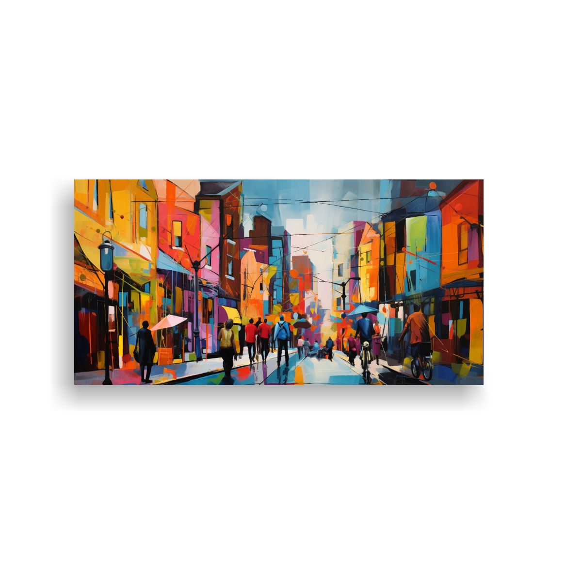 GENERICO - Pinturas Decorativas Representación Abstracta De 100x50 Cm