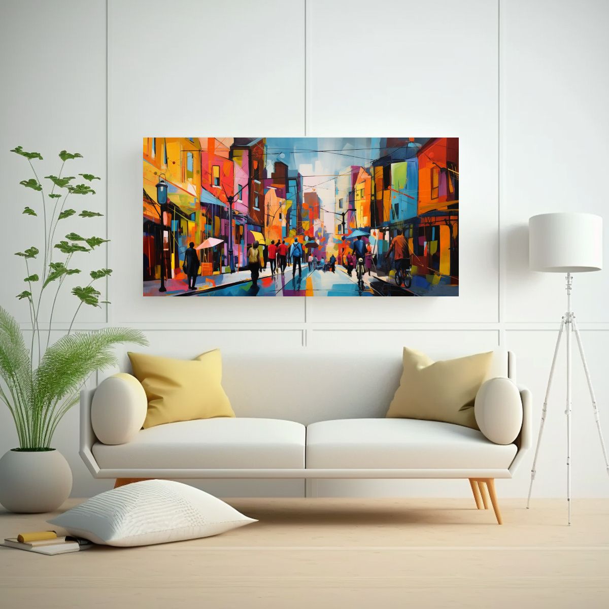 GENERICO - Pinturas Decorativas Representación Abstracta De 100x50 Cm