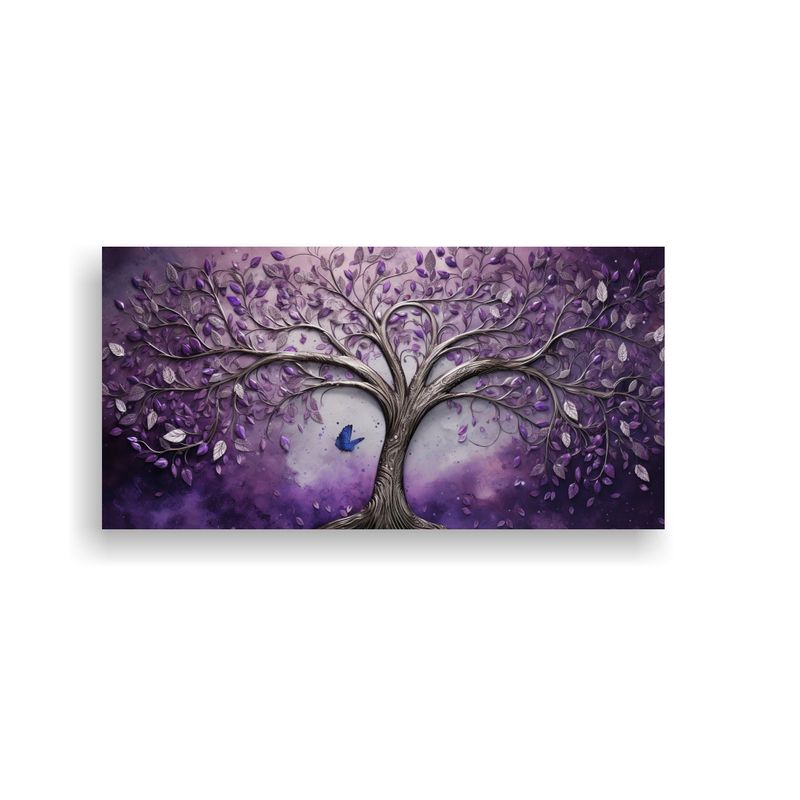 GENERICO - Tela En Bastidor Impreso Vitalidad árbol En 60x30 Cm