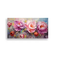 GENERICO - Tela Impresa Reflejo De Colores Vibrantes Flores 80x40 Cm