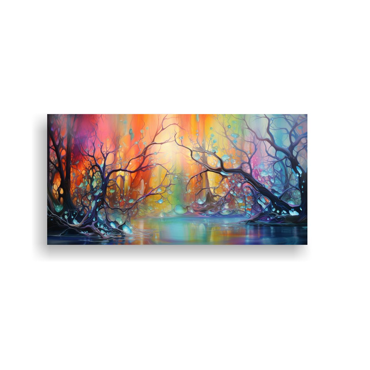 GENERICO - Pintura En Lienzo De Tela Con Tema De Armonía De 100x50 Cm