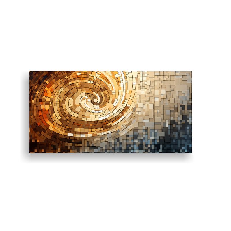 GENERICO - Lienzo Mosaico Moderno Para Decoración De Estilo 100x50 Cm