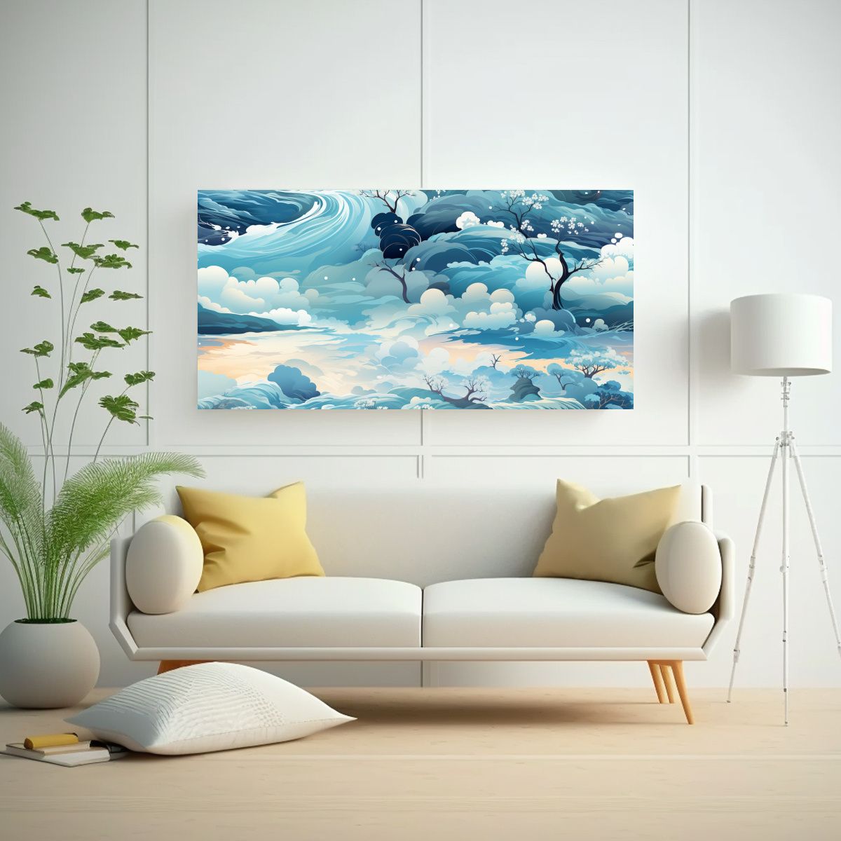 GENERICO - Cuadro De Pared Con Motivo De Cascada Calmante En 100x50 Cm