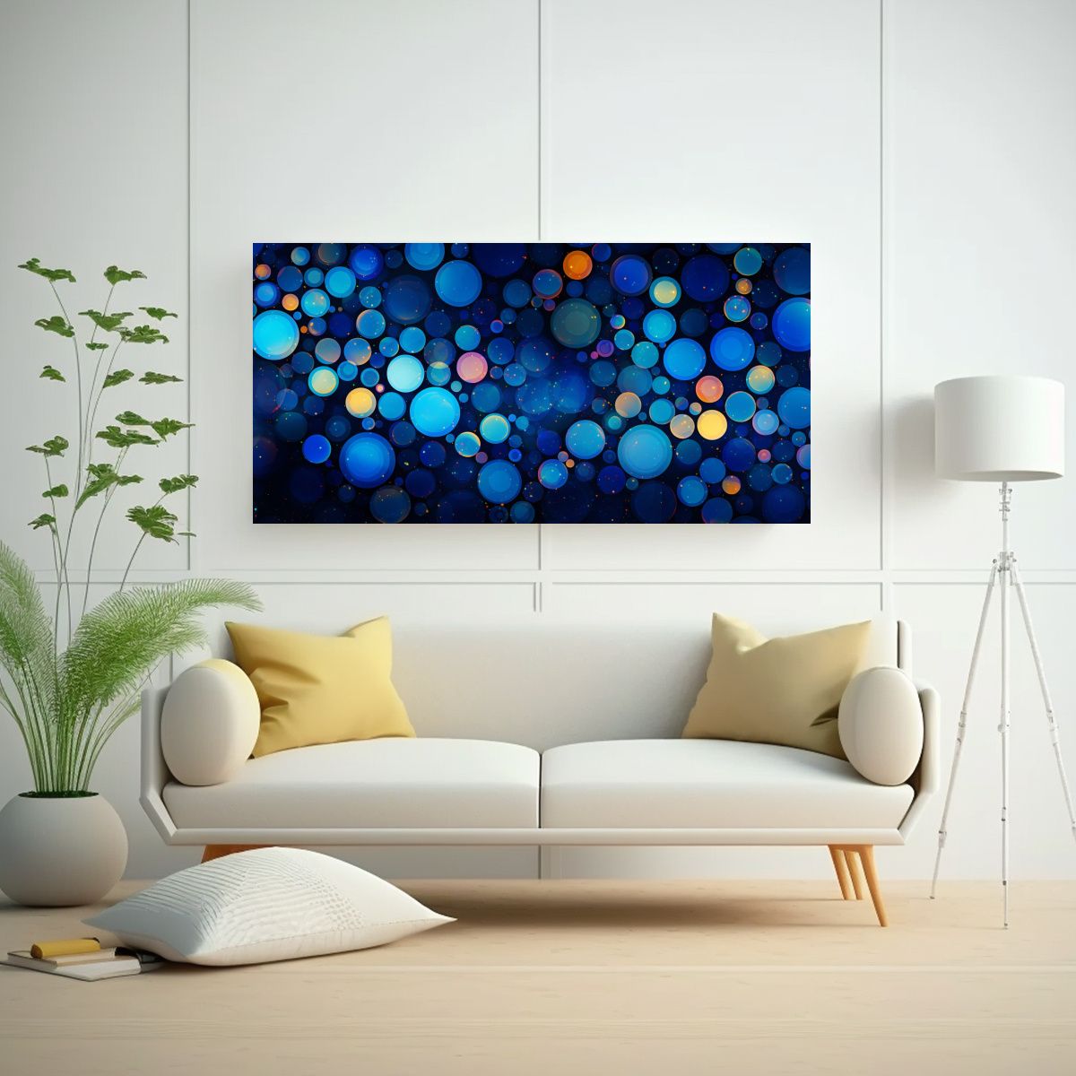 GENERICO - Pintura Decorativa En Bastidor Vintage De Patrón 80x40 Cm