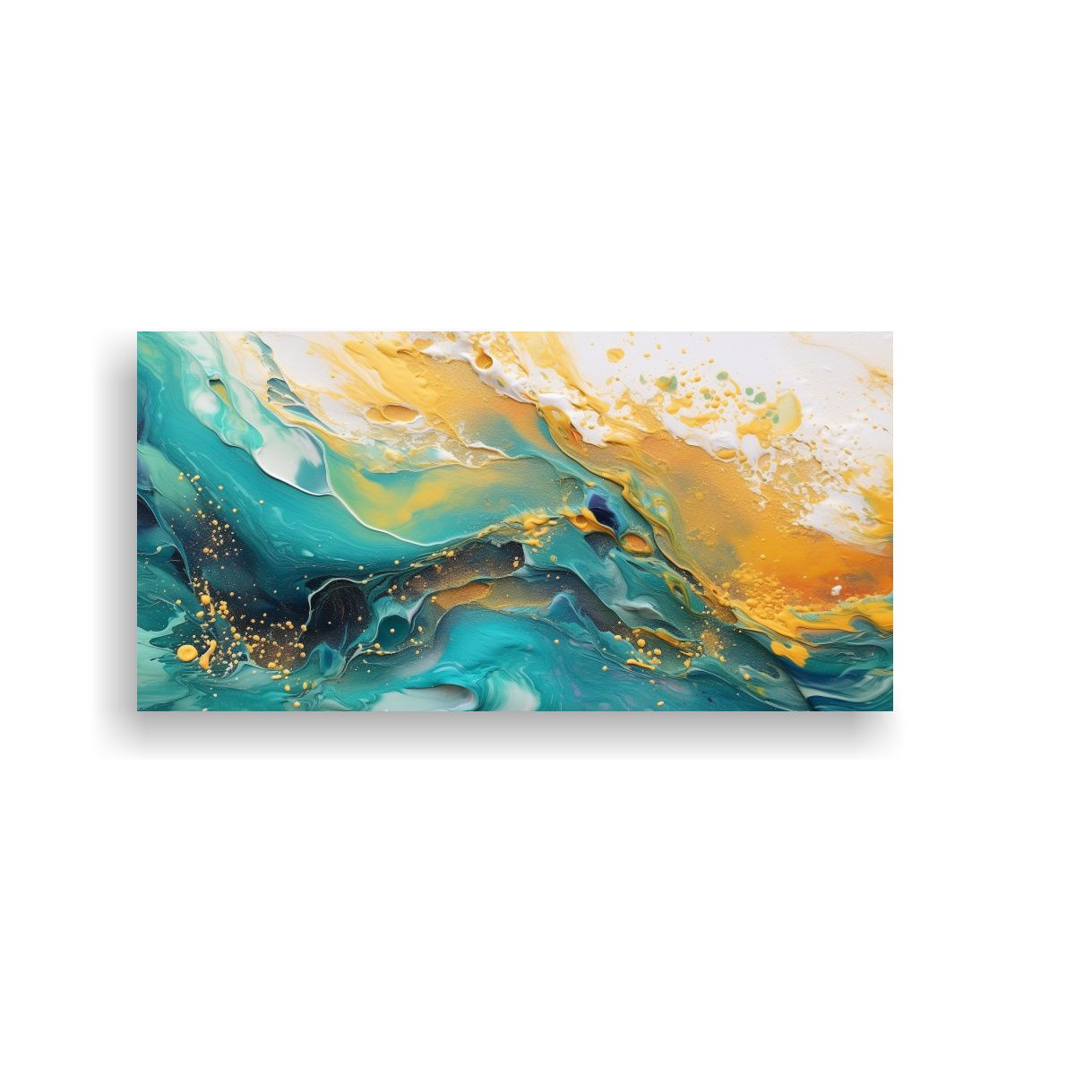 GENERICO - Pintura China Decorativa En Bastidor Técnica 80x40 Cm