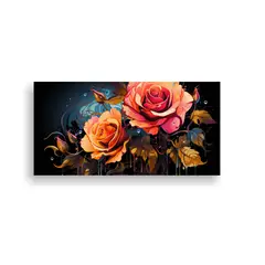 GENERICO - Cuadro Decorativo Multicolor De Habitación 100x50 Cm