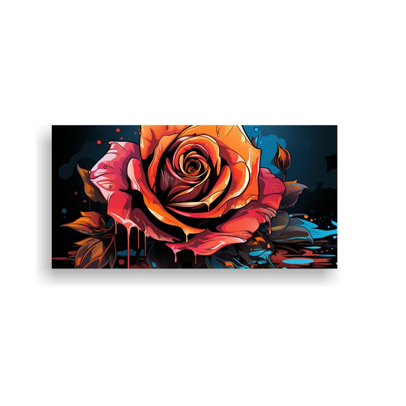 GENERICO - Arte De Pared Conceptual Figuras Diseño Rosa 80x40 Cm