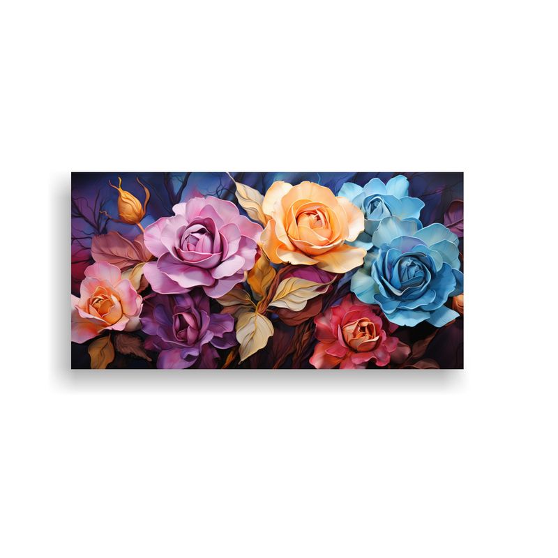 GENERICO - Lienzo Horizontal Ambiente Romántico Mundo De 100x50 Cm
