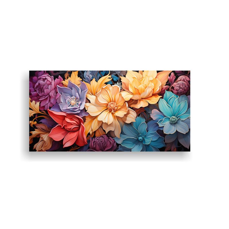 GENERICO - Cuadro Cuadro Estética Roses World Romántico 100x50 Cm