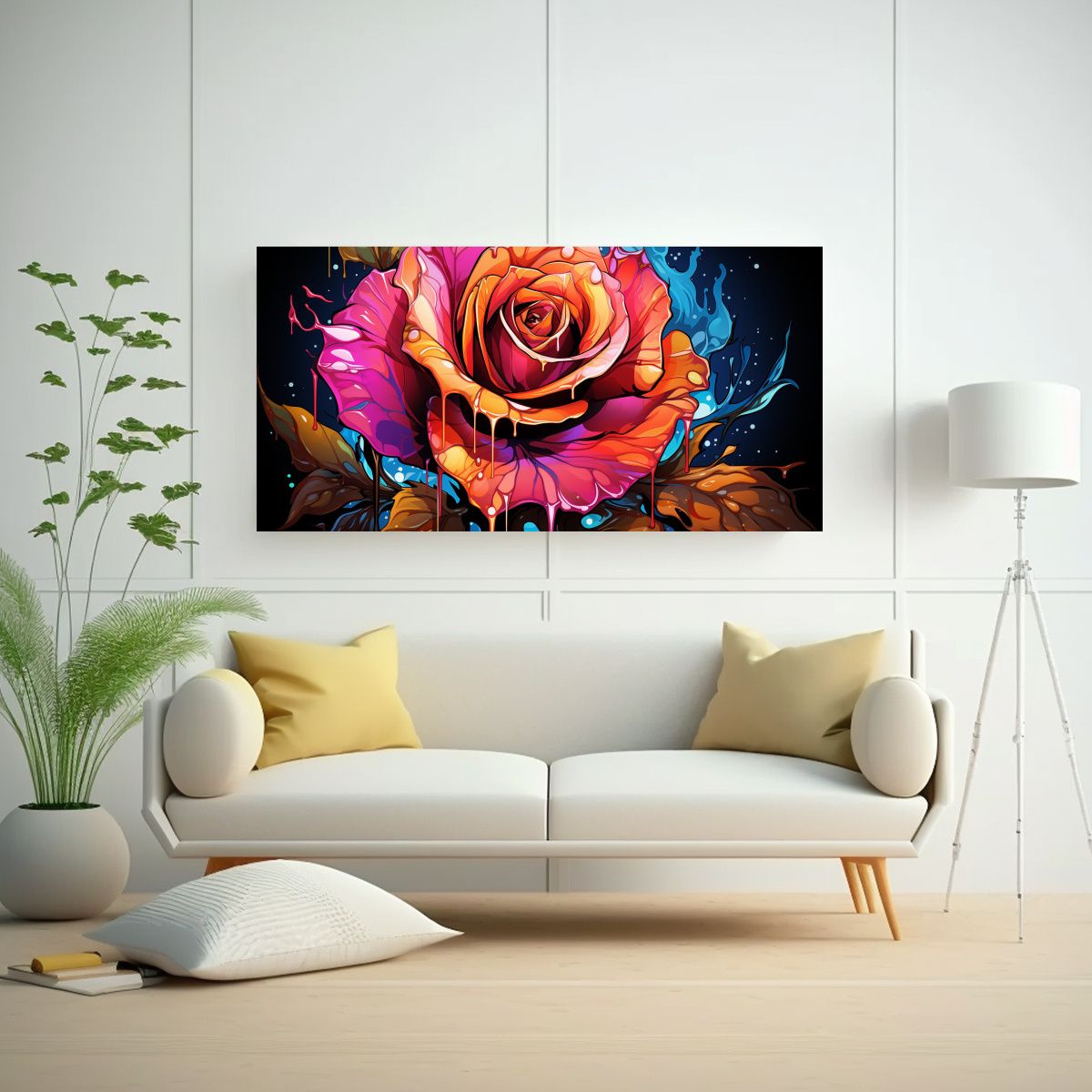 GENERICO - Pintura Decorativa Lienzo Inspiración 80x40 Cm