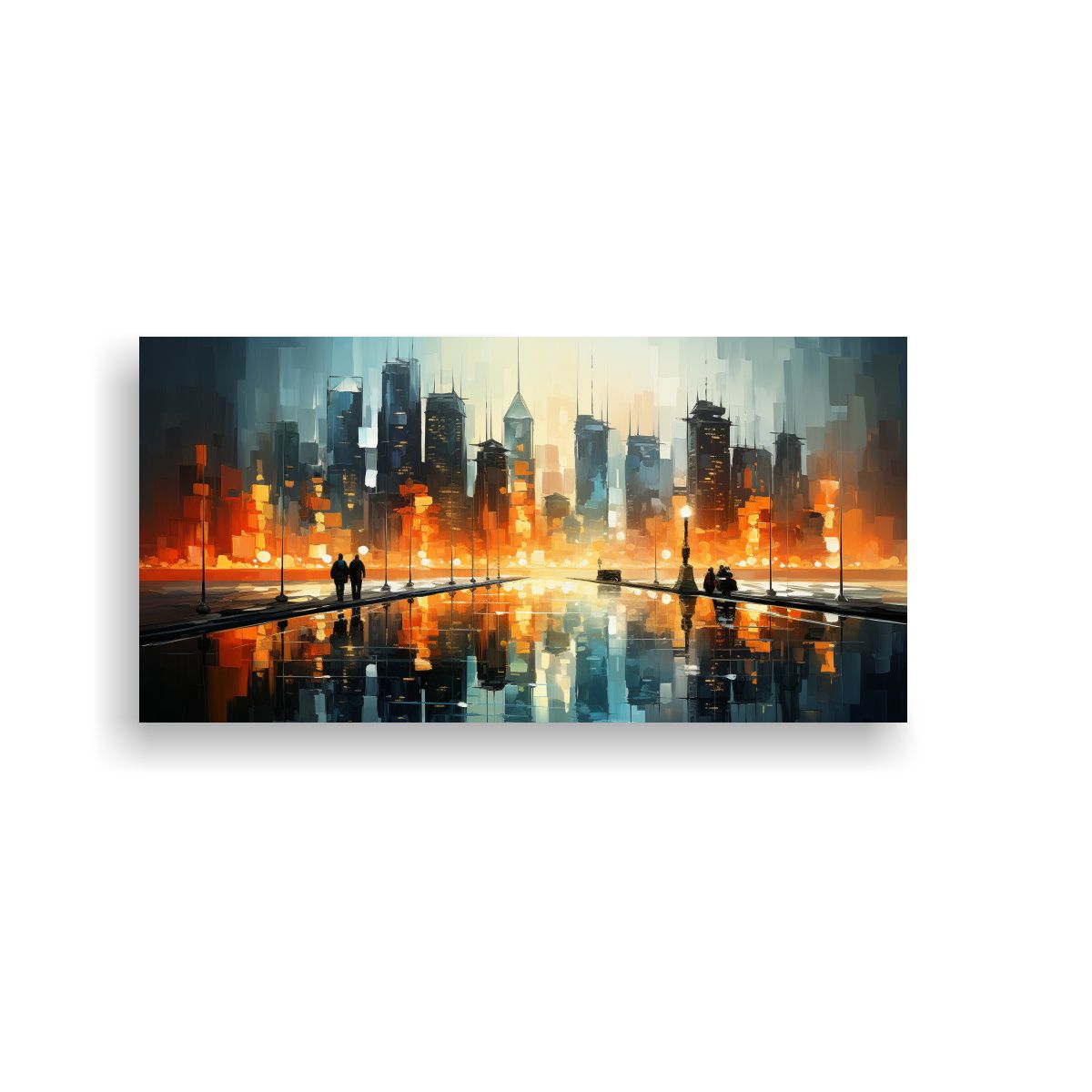 GENERICO - Pinturas Abstractas De Figuras En Estilo De 80x40 Cm