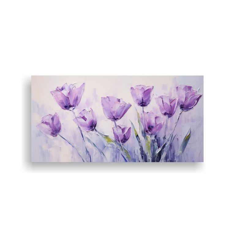 GENERICO - Tela En Bastidor Imagen De Bonito Tulipanes 60x30 Cm