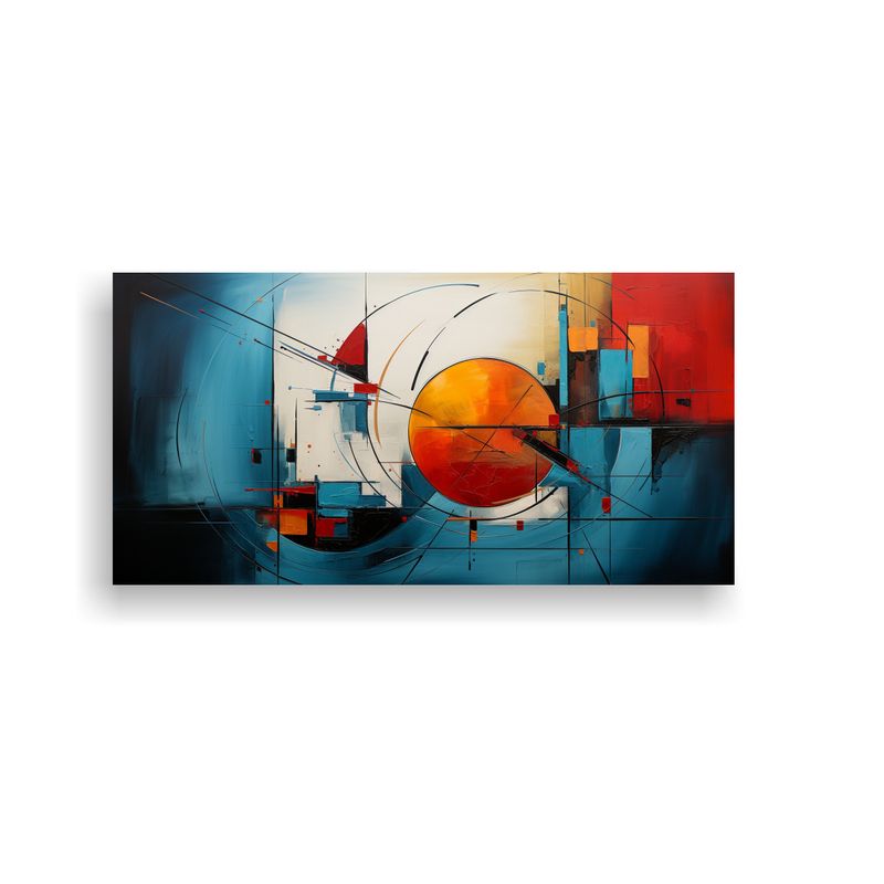 GENERICO - Cuadro Abstracto Belleza Natural En Colores 60x30 Cm