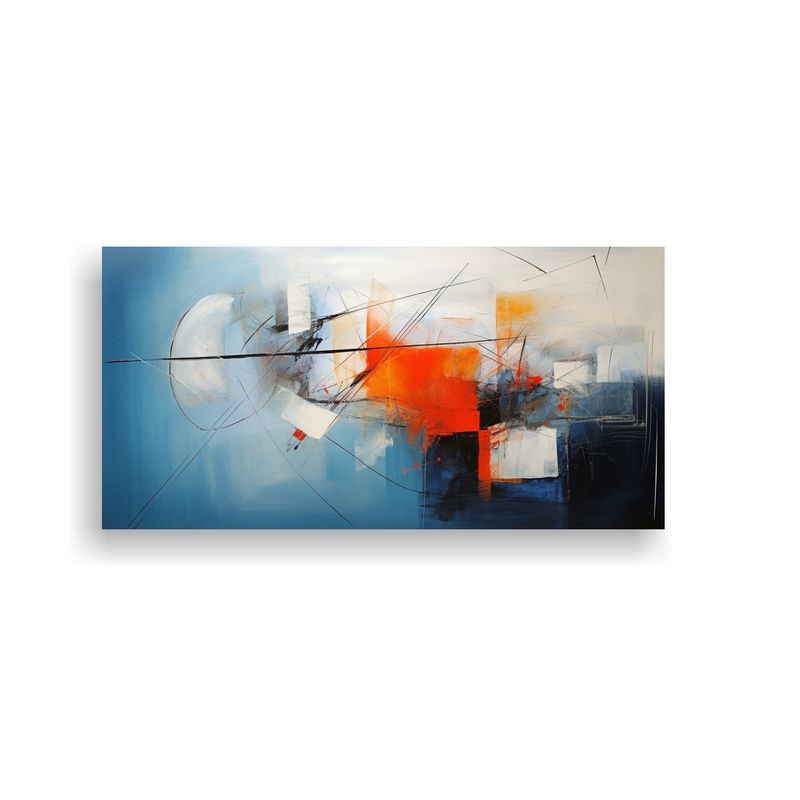 GENERICO - Cuadro Decorativo Abstracto Lienzo Mágico 80x40 Cm
