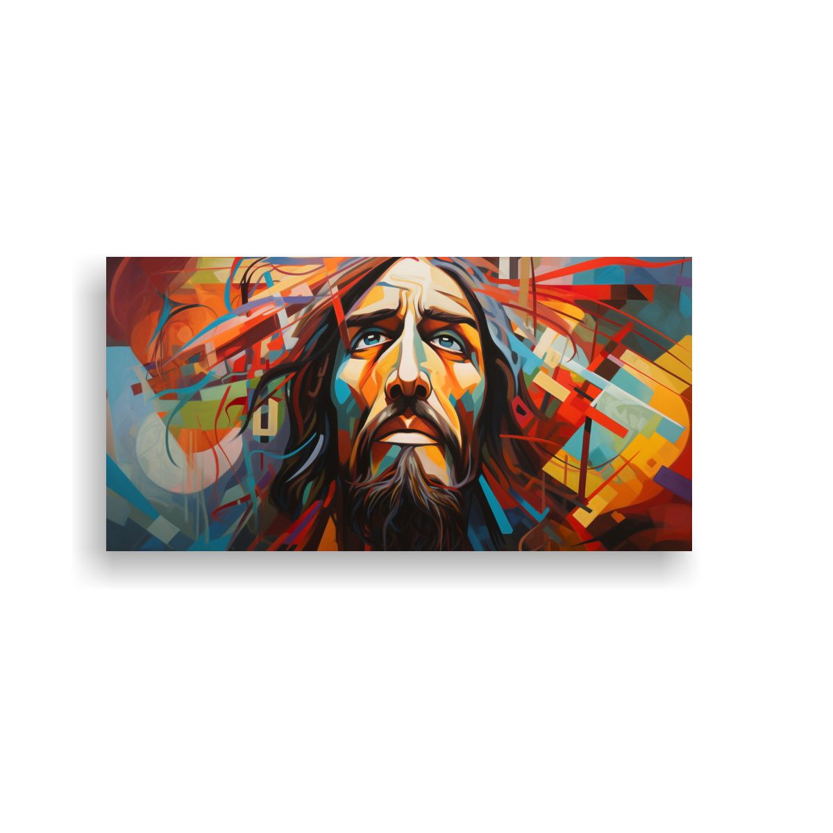 GENERICO - Cuadro Decorativo Abstracto De Jesús Para El 100x50 Cm