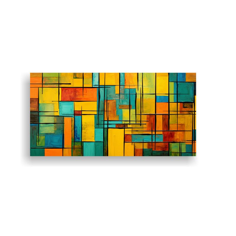 GENERICO - Pinturas Decorativas De Patrón Abstracto Con 60x30 Cm