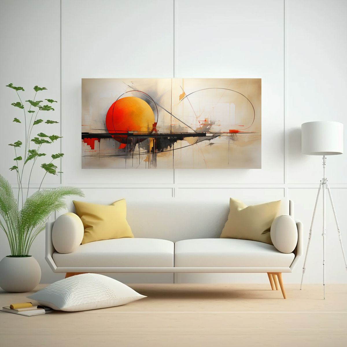 GENERICO - Cuadros Abstractos Con Tonos Dorados Arte Visual 60x30 Cm