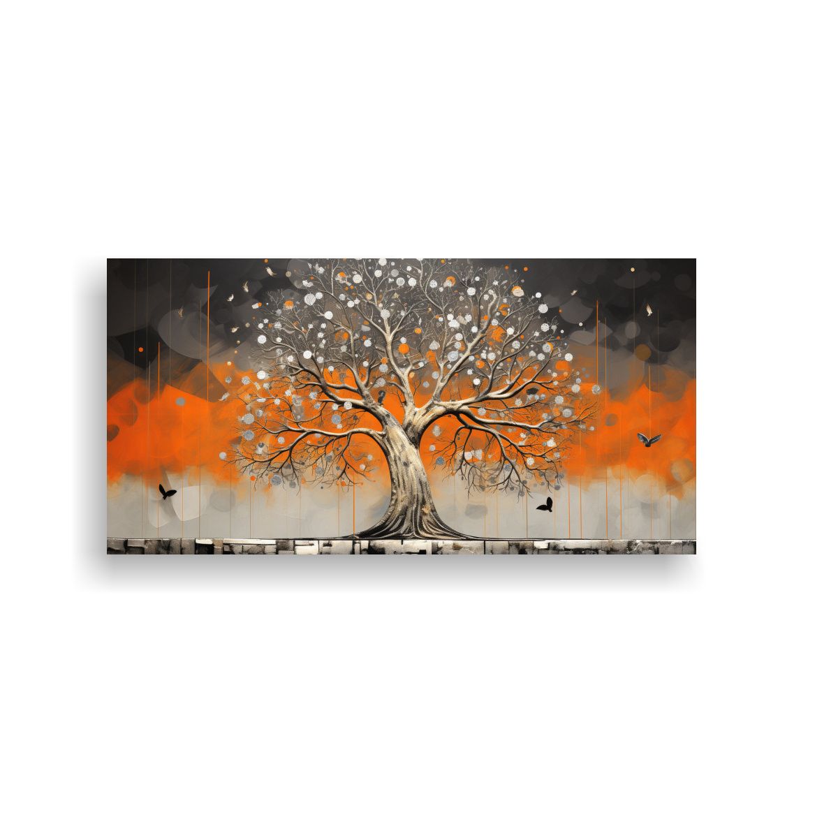 GENERICO - Pintura Decorativa Lienzo Conceptual Exuberante 60x30 Cm