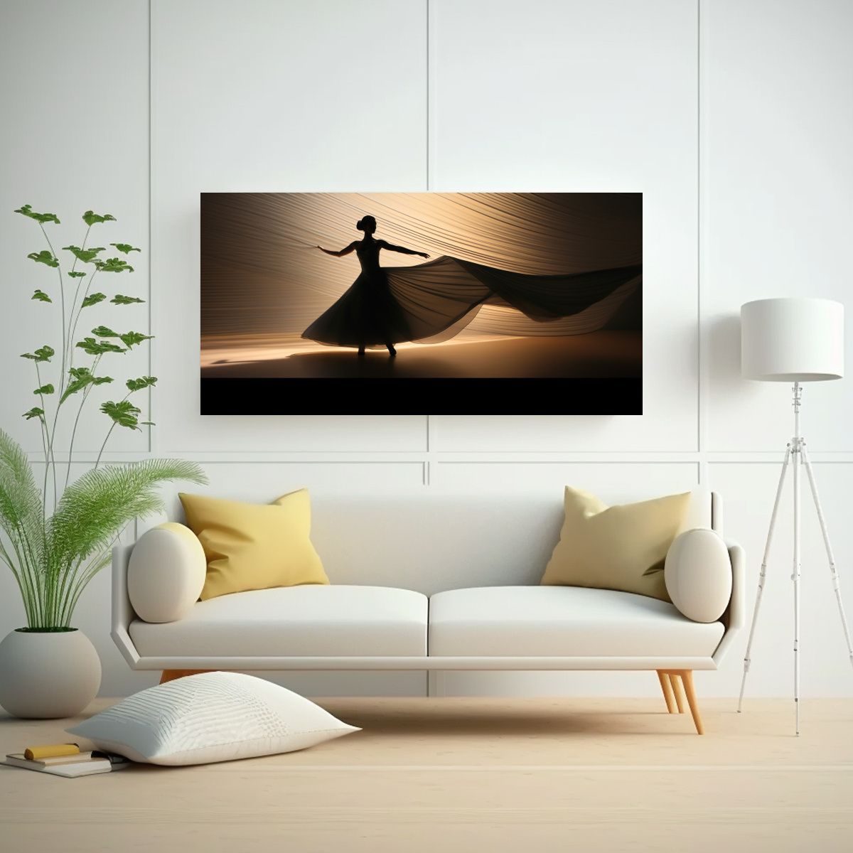 GENERICO - Pinturas Abstractas De Movimiento Y Vitalidad En 100x50 Cm