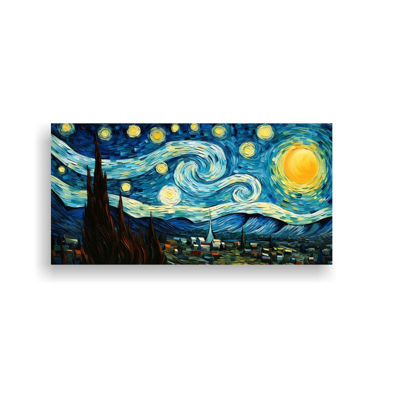 GENERICO - Pinturas Abstractas De Van Gogh Composición 100x50 Cm