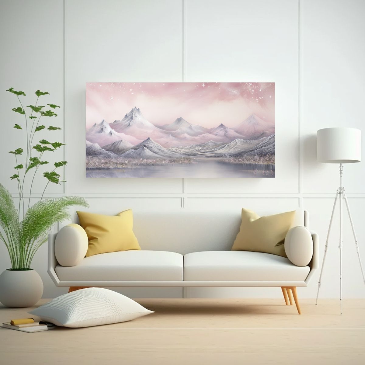 GENERICO - Cuadro Imagen Armonía Paisaje Montañoso Con 60x30 Cm