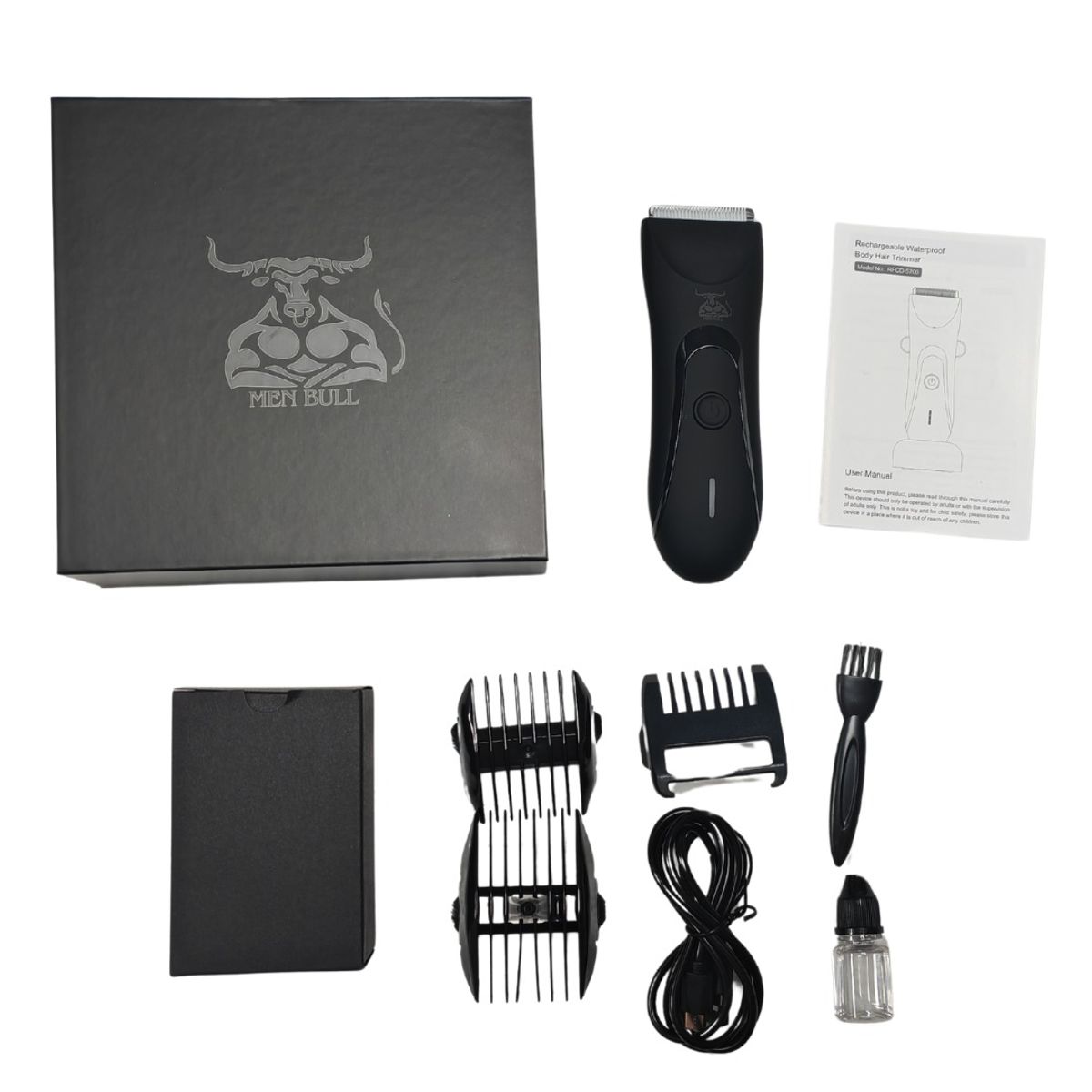 GENERICO - Rasuradora eléctrica íntima masculina MEN BULL 3.0 GOLD LINE