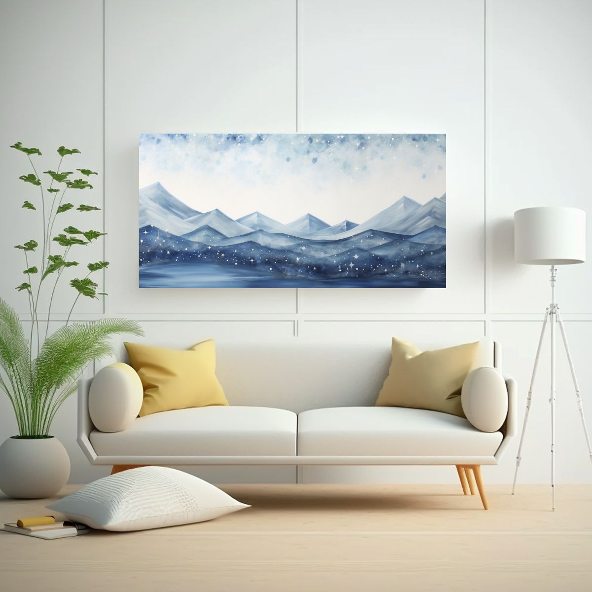 GENERICO - Arte Para El Hogar Paisaje De Montaña Con Un 80x40 Cm