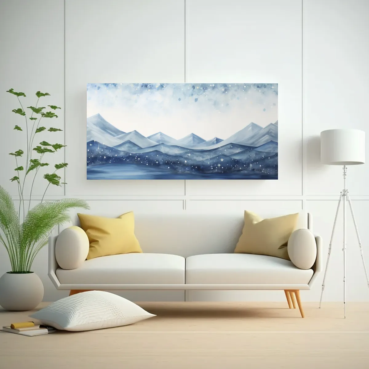 GENERICO - Arte Para El Hogar Paisaje De Montaña Con Un 100x50 Cm