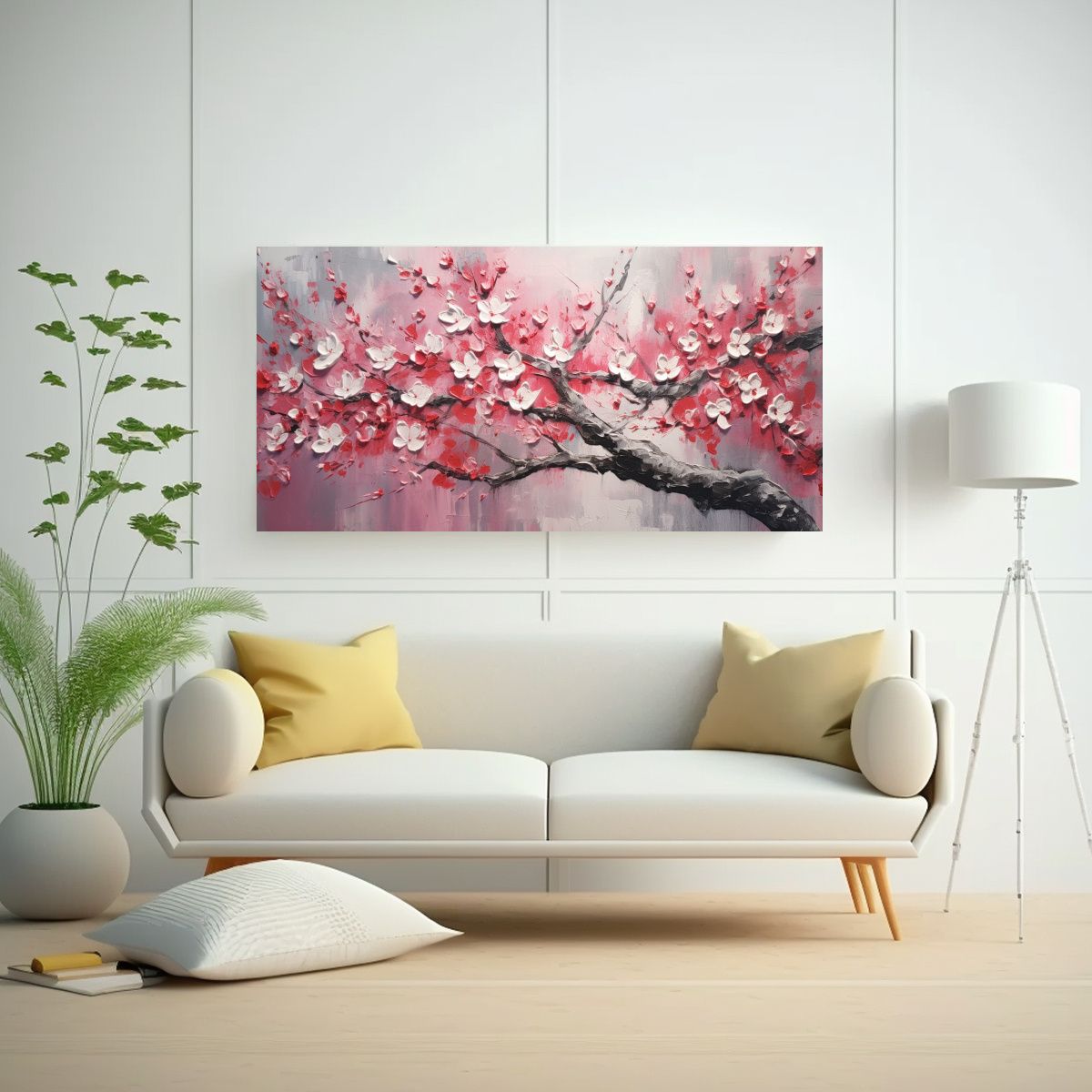 GENERICO - Pintura En Lienzo De Tela Vintage Con Mural De 60x30 Cm