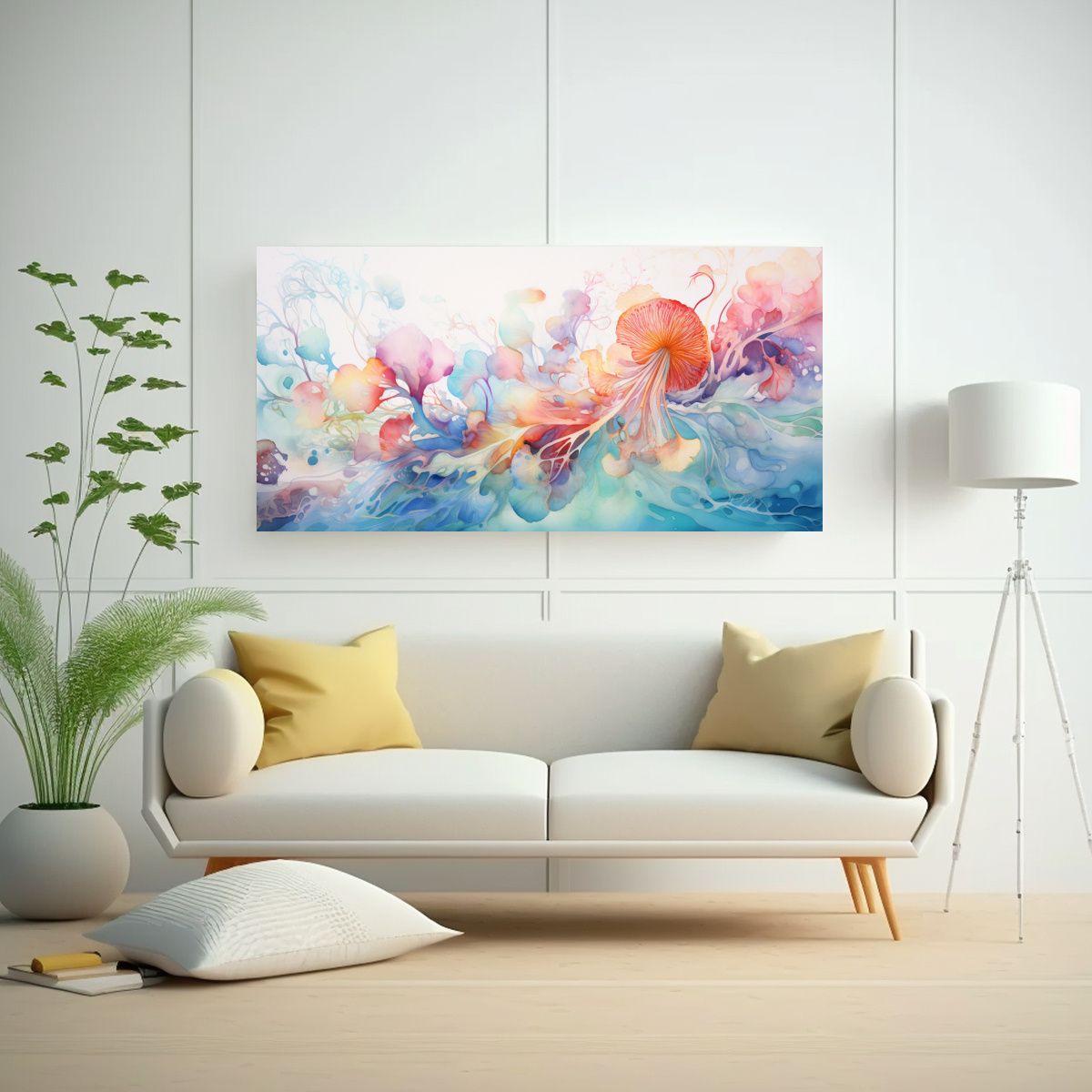 GENERICO - Pintura Decorativa Horizontal Duradera De Escena 80x40 Cm