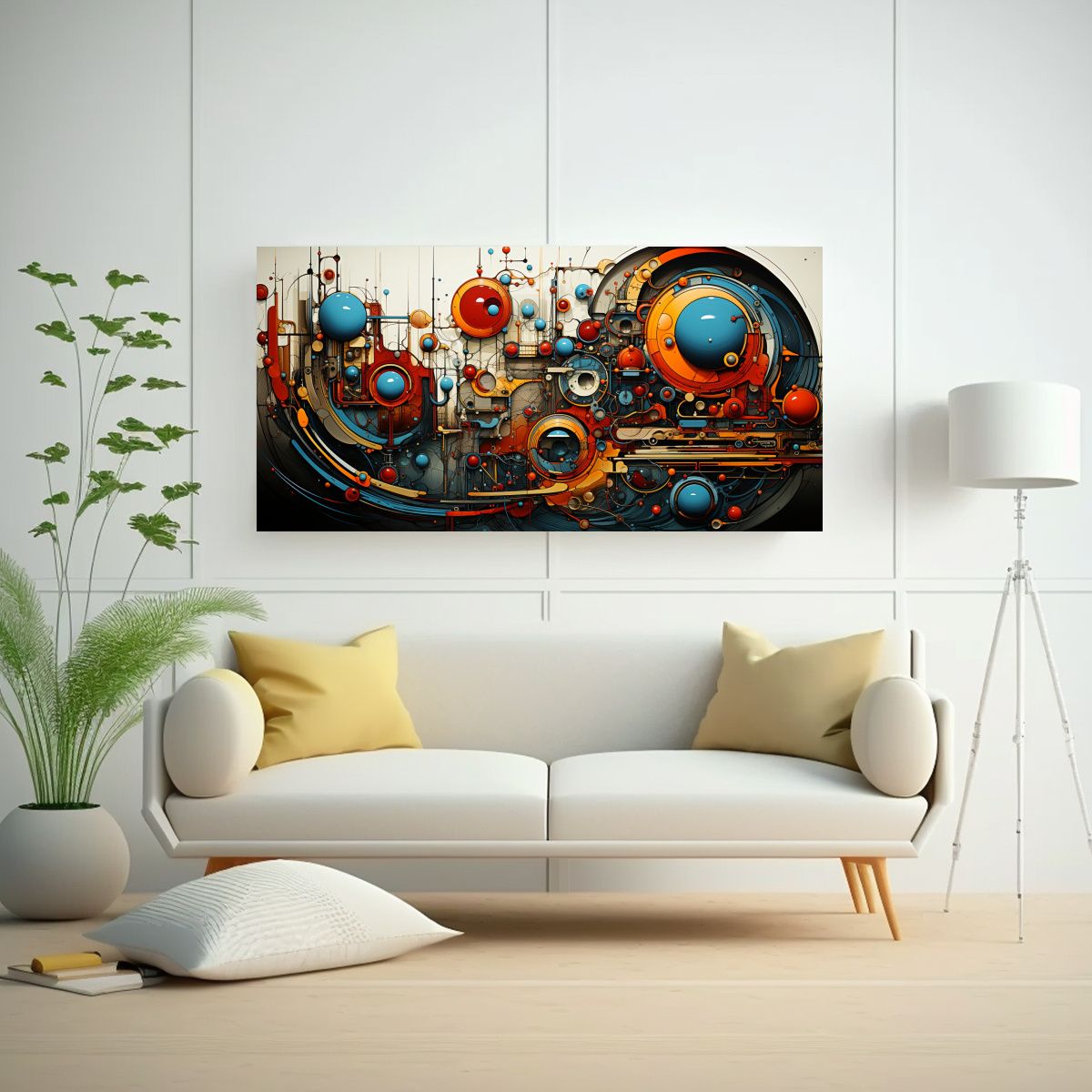 GENERICO - Pinturas Abstractas Modernas Para Decoración De 60x30 Cm