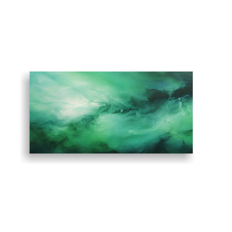 GENERICO - Pinturas Abstractas Verde Agua Para Comedor 60x30 Cm