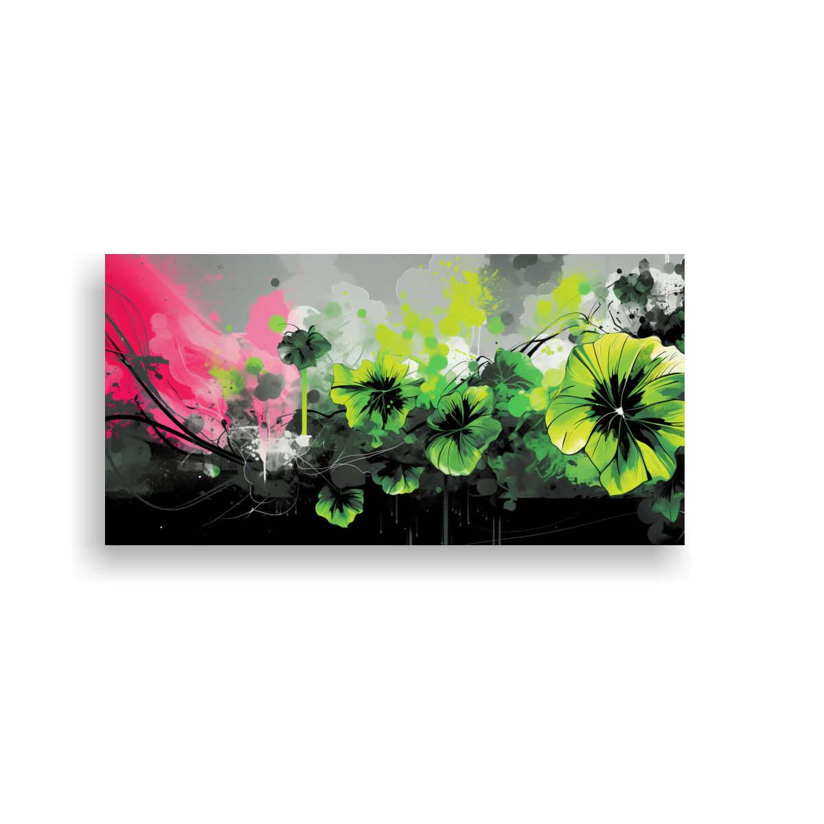 GENERICO - Pintura Mural De Alta Calidad Estilo Neonoir Con 80x40 Cm