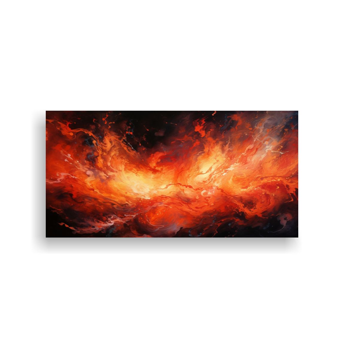 GENERICO - Pintura Decorativa Abstracta Dinámica Que 100x50 Cm