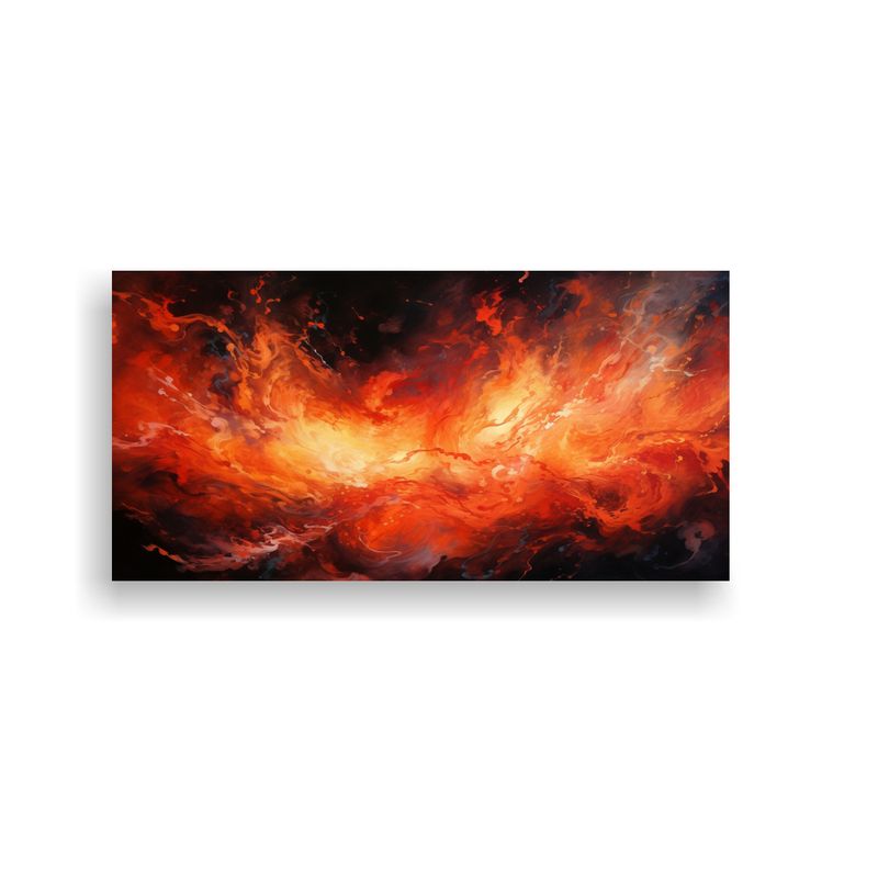 GENERICO - Pintura Decorativa Abstracta Dinámica Que 100x50 Cm