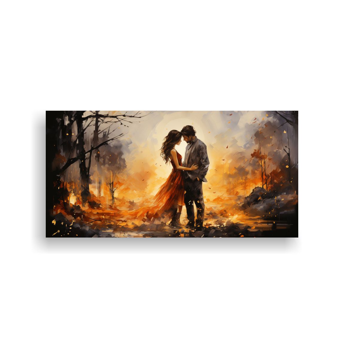 GENERICO - Arte De Pared Impreso Mural Noche Que Nos 60x30 Cm